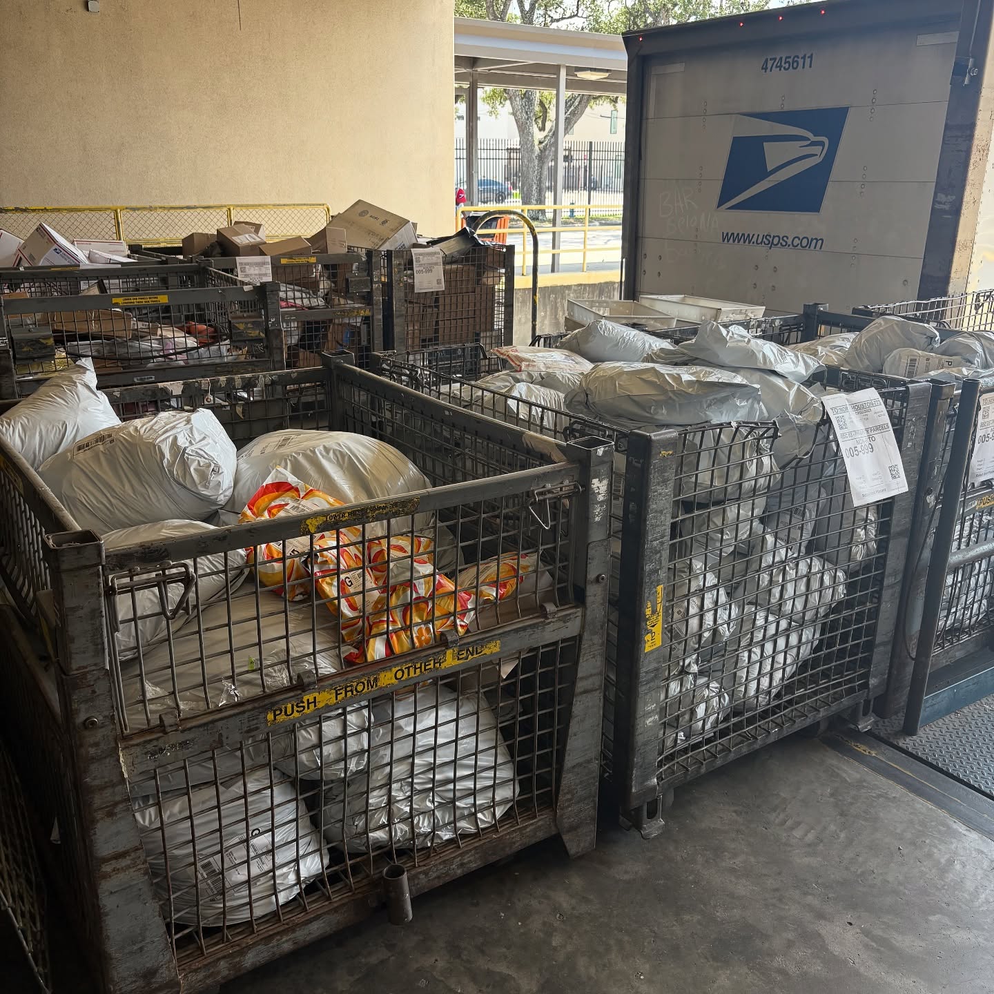 Pallets of KAMO orders staged for fulfilment